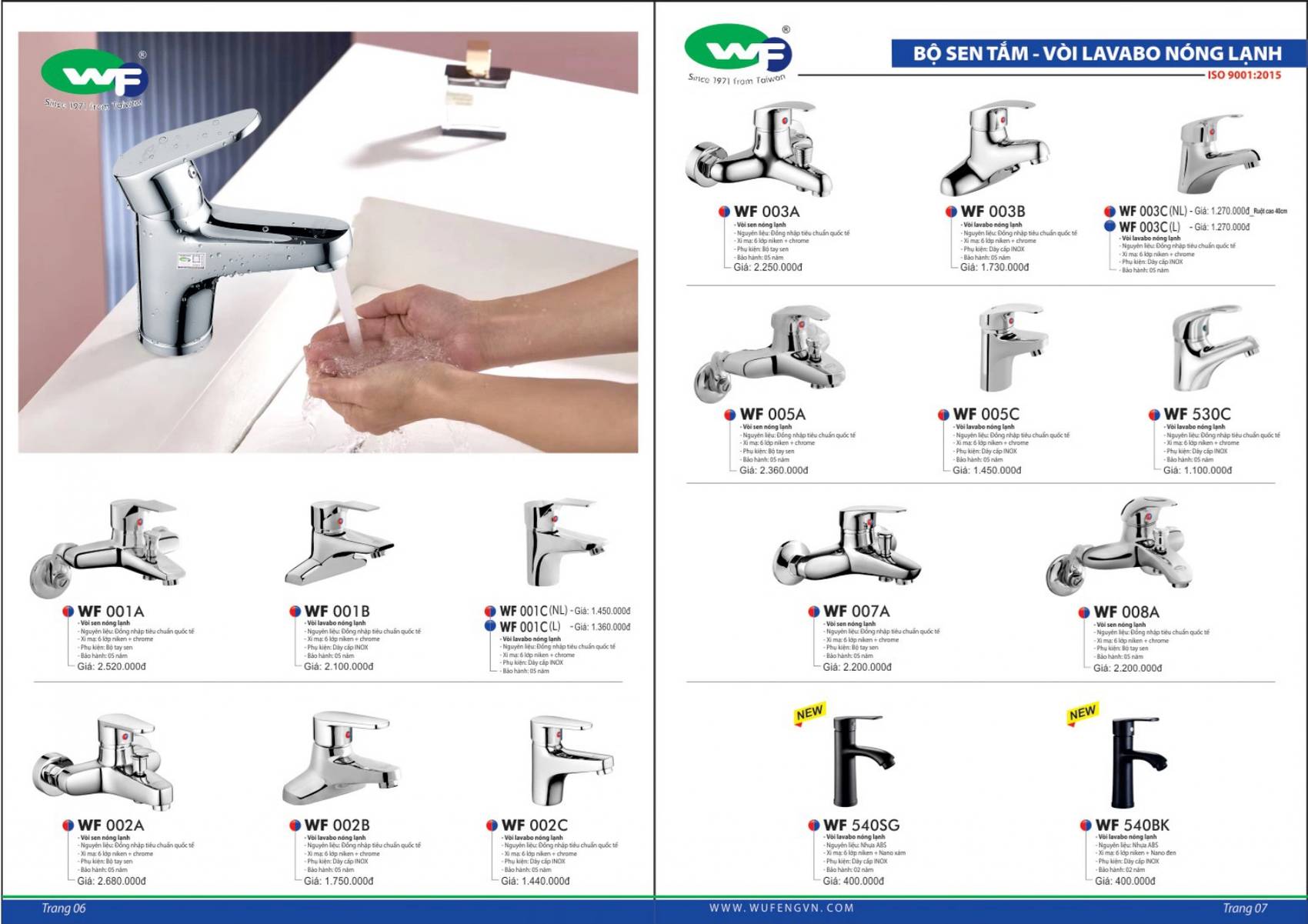 Bảng giá sen vòi WUFENG mới nhất 2024 /Page 4